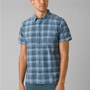 NWT Prana Men's Benton Shirt in bluefin L